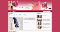 Desktop Screenshot of detodomujer.com